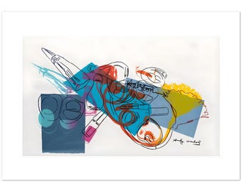 Halston and Andy Warhol Suite Halston poster. 21 x 29.7 cm FREE SHIPPING.