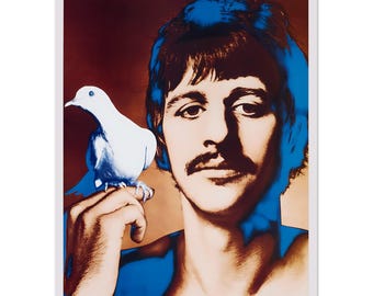 Ringo Starr Beatles offset lithograph in colors - FREE SHIPPING