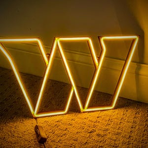 Washington Commanders LED Neon Sign