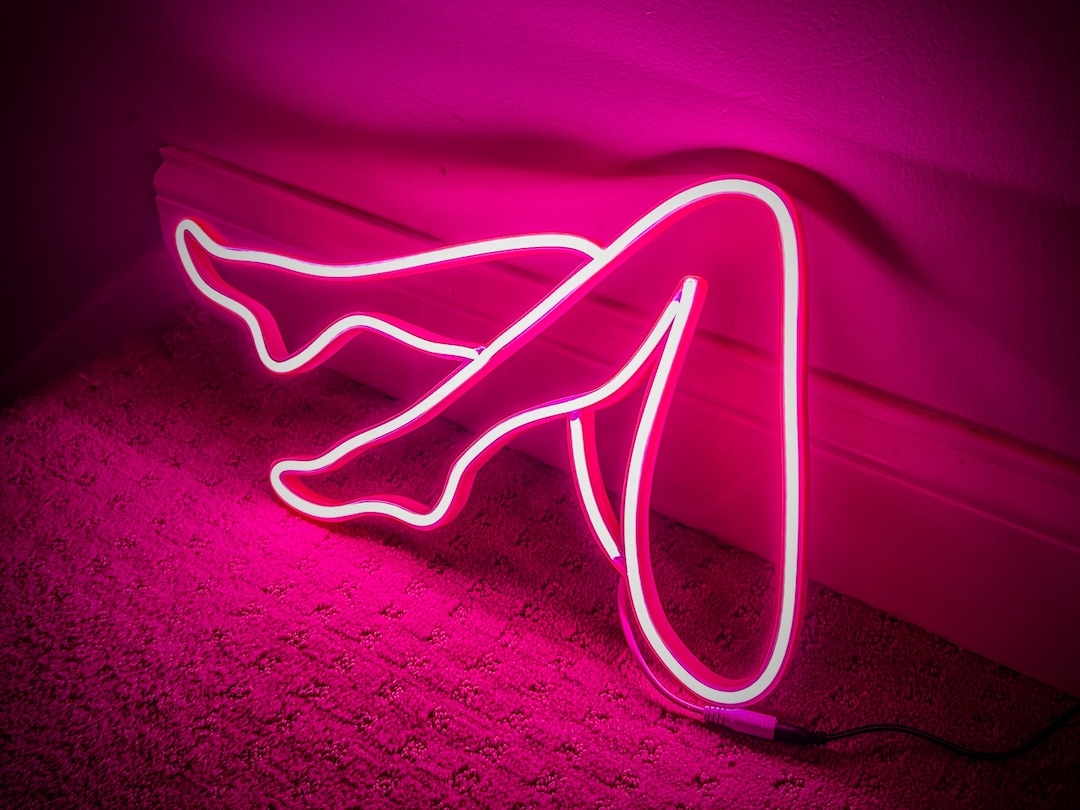 Multi Color Led Legs Legs LED Neon Sign - Etsy
