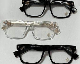 Rechteckiger optischer Vollrand-Brillenrahmen für Herren, Computer, Anti-Blue-Ray-Rezept-Myopie-Brille