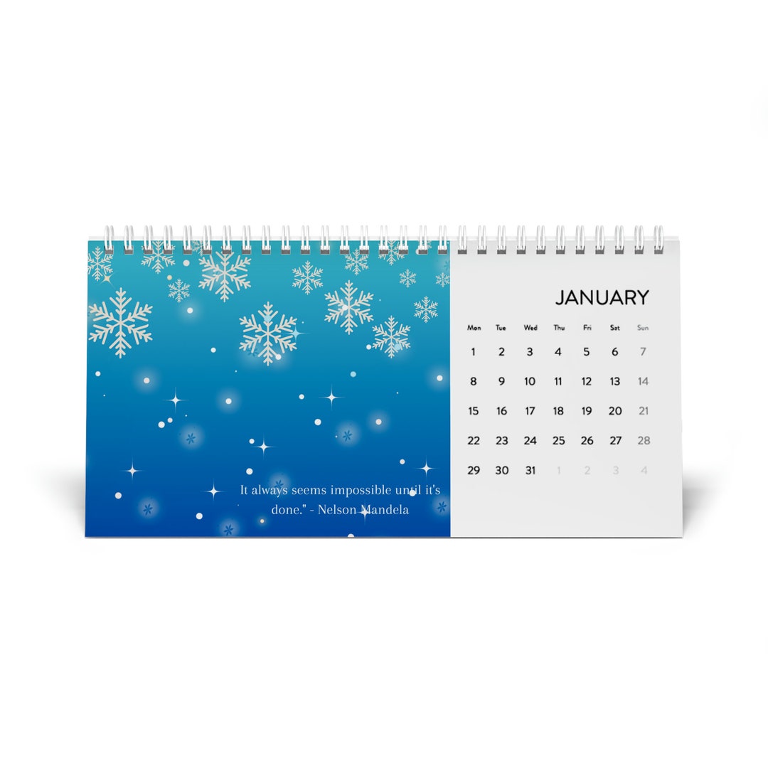 Desk Calendar Motivational Quotes 2024 Etsy