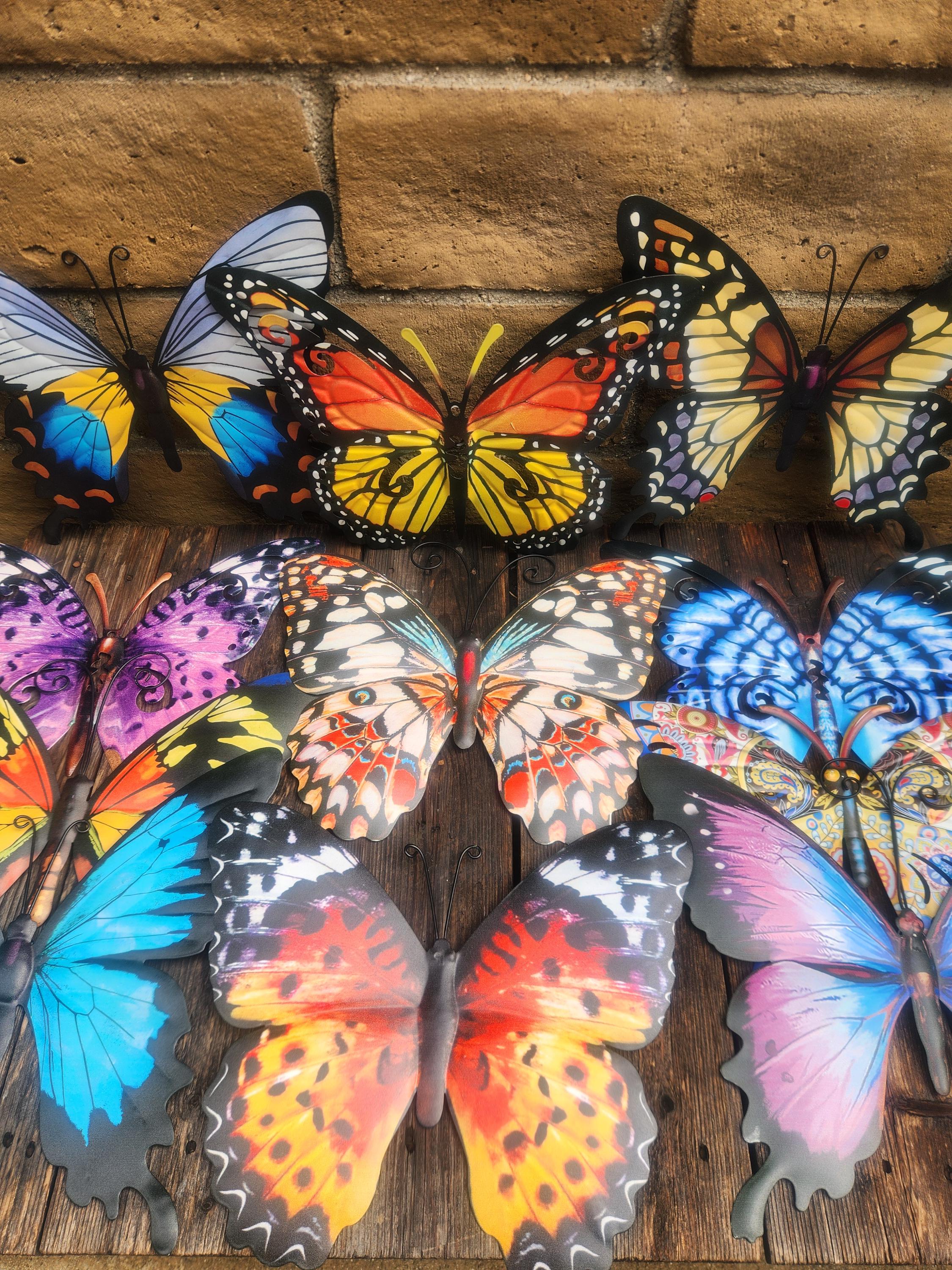 Wall Decor Vibrant Butterfly Home Garden Decor, CHOOSE Style - Etsy
