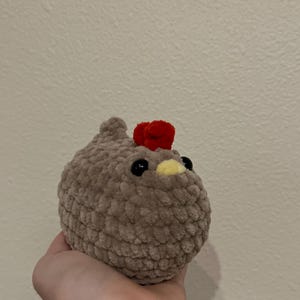 Crochet Chicken Plush, Amigurumi Plush Chickens