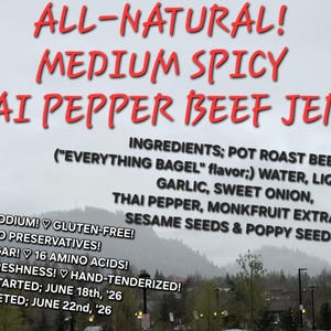 HELT NATURLIG JERKY AV NÖTKÖTT
