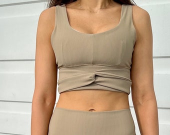 Workout Set for Women,  Yoga Pants, High Waist Leggings,  One Size Leggings,  Workout Leggings, Gifts for her, Gift for Wife, Yoga Set