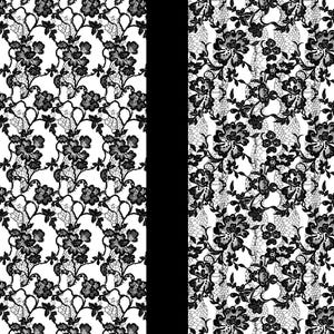 Chic Black Floral Lace Digital Paper | Seamless Pattern | 3600 x 3600 Pixels | High-Resolution 300 DPI for Crafting, Scrapbooking, & Design image 4