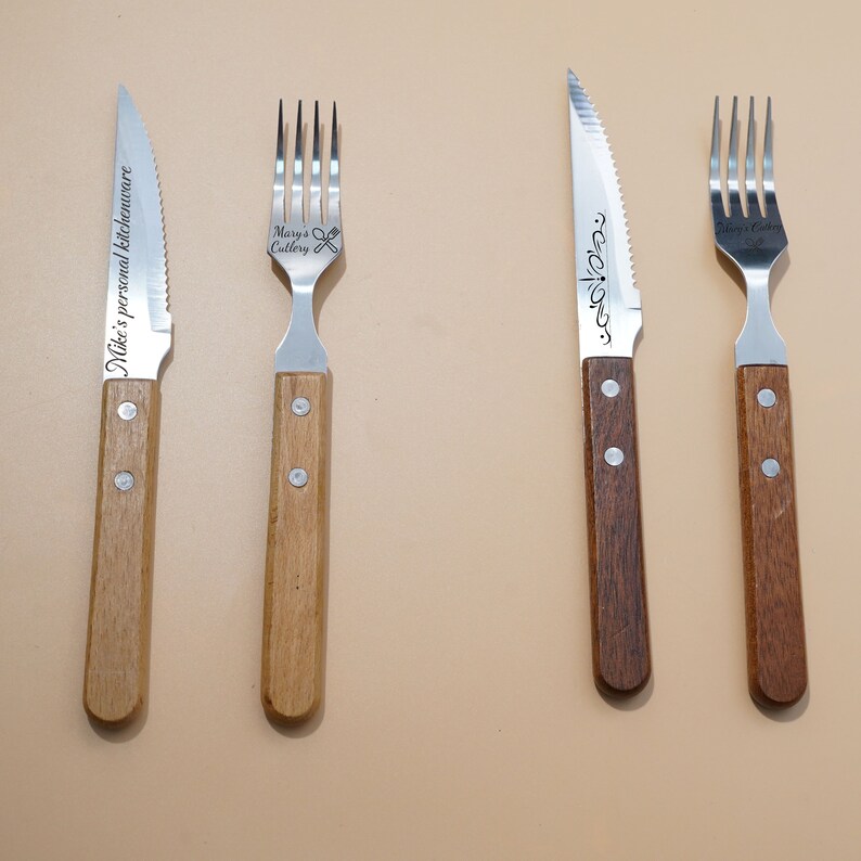 Custom Cutlery, Carving Knives, Forks, Cutlery Steak Cutlery Set