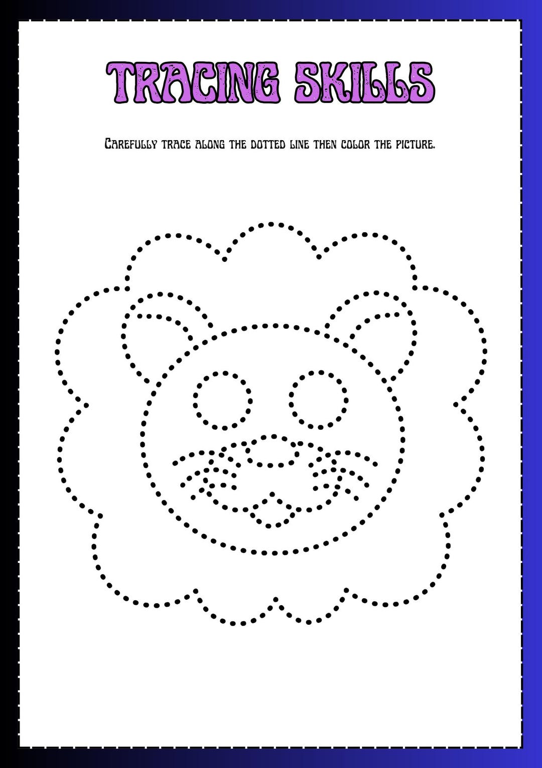 Animal Tracing Worksheet | Printable Handwriting Practice for Kids and ...