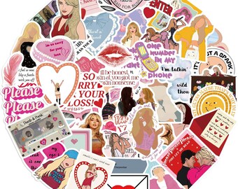 50pcs Sabrina Carpenter Sticker Pack | Laptop, Phone, Journal, Diary, Scrapbook, Planner, Notebook, Skateboard Waterproof Stickers