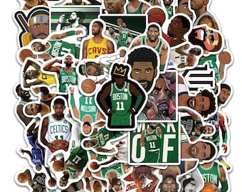 50pcs Kyrie Irving Sticker Pack | Laptop, Phone, Journal, Diary, Scrapbook, Planner, Notebook, Skateboard, Decorative Waterproof Stickers