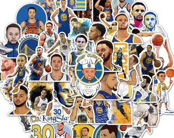 50pcs Stephen Curry Sticker Pack | Laptop, Phone, Journal, Diary, Scrapbook, Planner, Notebook, Skateboard, Decorative Waterproof Stickers
