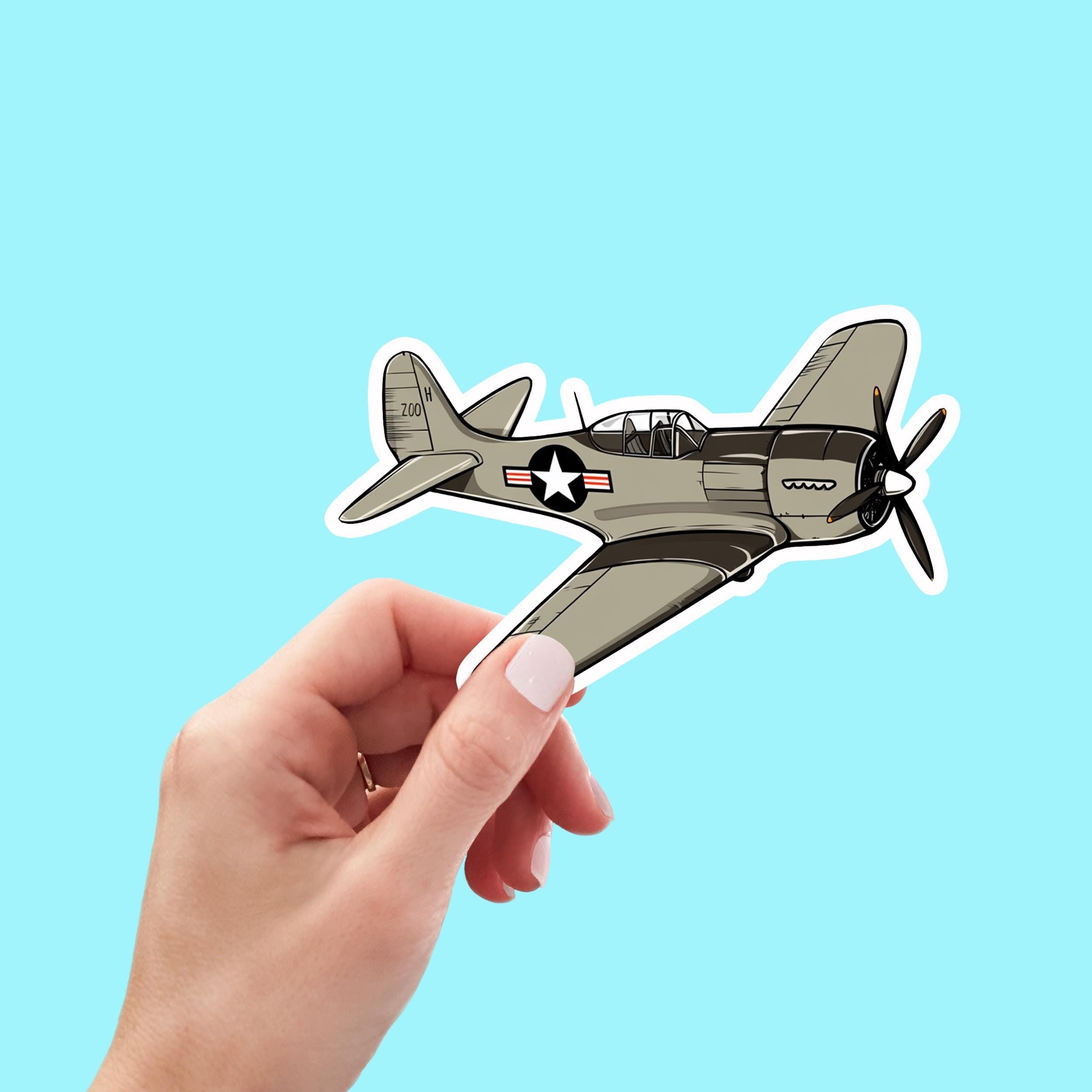 4x USAAF 1941-47 Aircraft Roundel Stickers – 70mm Vinyl Decals (WW2 USAF)