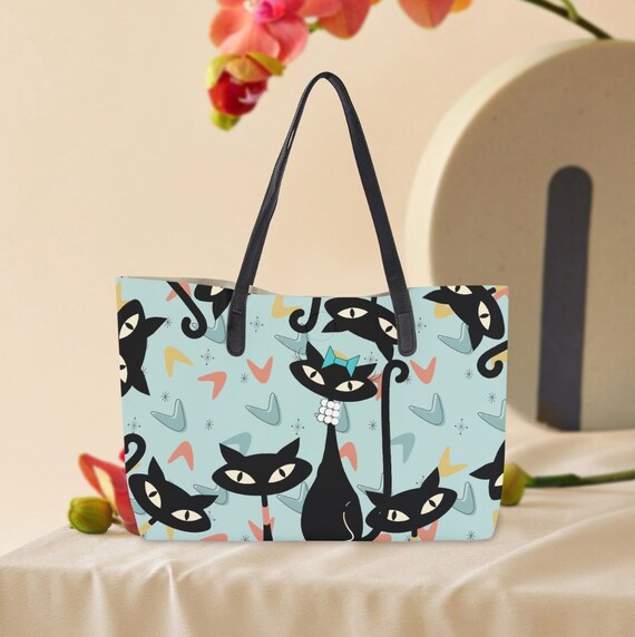 Buy Atomic Cat in Pearls Neverfull Tote Bag MCM Carry all Handbag Online in India Etsy