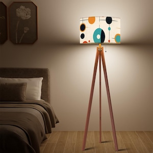MCM Atomic Floor Tripod Floor Lamp - Atomic Mid Century Design  Light