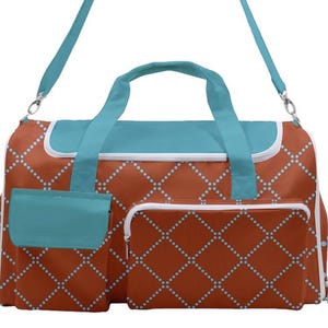 Retro Hippie Weekender - Groovy MCM Duffle Travel Bag
