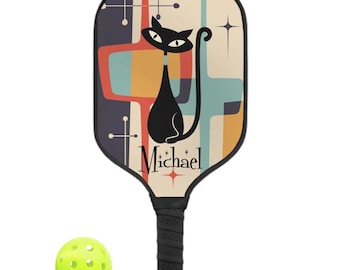 Benutzerdefinierte MCM Pickleball Paddel mit Name -Mid Century personalisiertes Pickleball Paddel Leichtes kundenspezifisches Pickleball Paddel für Turnier