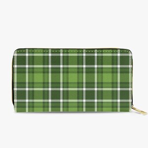 Cartera retro a cuadros de cuadros - Embrague retro groovy de cuero vegano