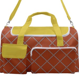Retro Hippie Weekender - Groovy MCM Duffle Travel Bag