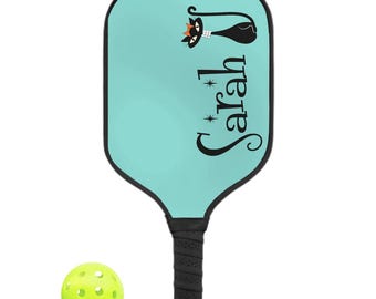 Aangepaste MCM Pickleball Paddle met naam - halverwege de eeuw gepersonaliseerde Pickleball Paddle Lichtgewicht aangepaste Pickleball Paddle voor toernooi