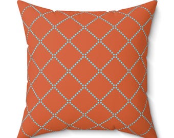 Mid Mod Retro Pillow with Insert- Throw Pillow Case Atomic Age  Mid Century Modern,1950s, 1960s