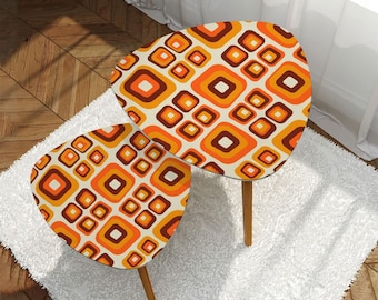 アクリル ネストテーブル 3台セット ミッドセンチュリー