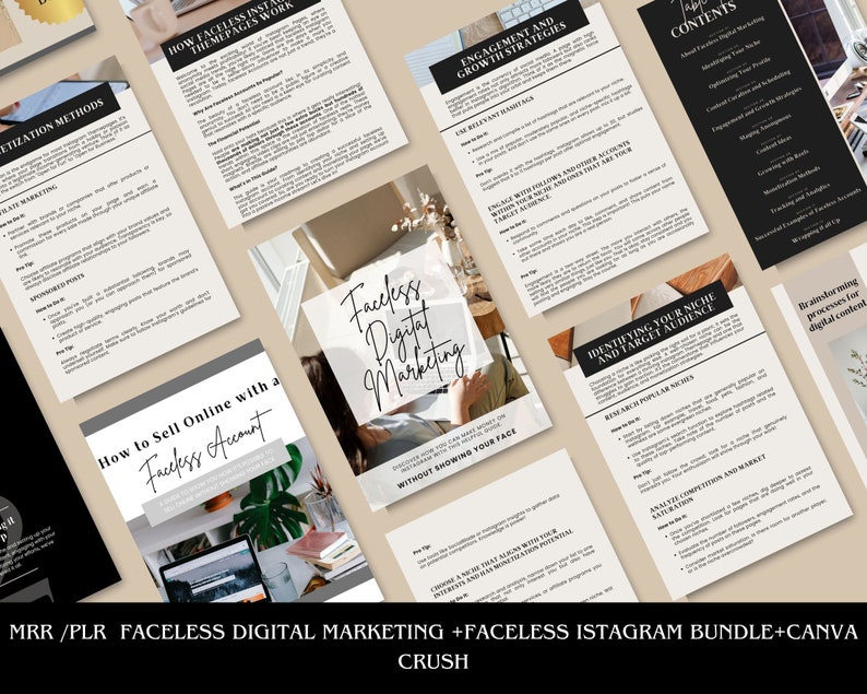 Done for You FACELESS Digital Marketing Guide Bundle With Master Resell ...