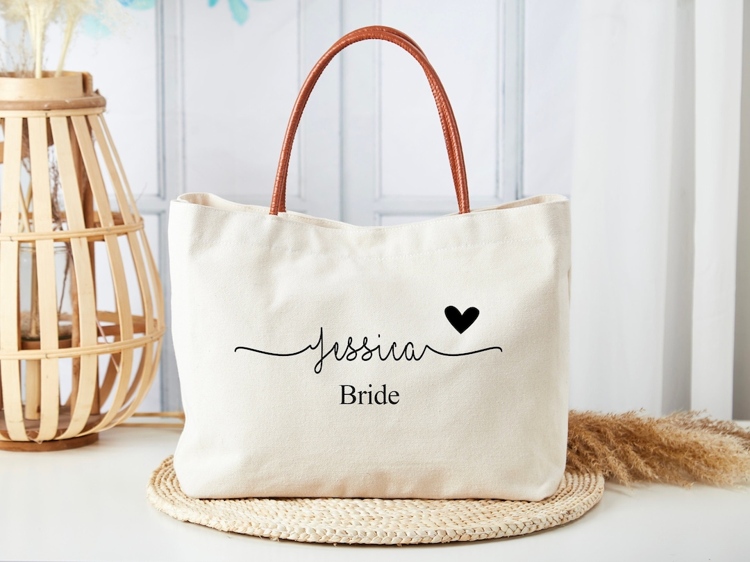 Bridesmaid Tote Bags,personalized Bridesmaid Bags,custom Bridal Tote ...