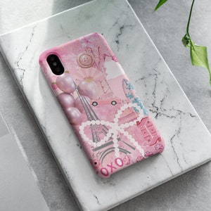Junk and Bow Coquette Phone Case- Coquette Aesthetic, Coquette Iphone Case, Girly Phone Case, Gift For Her