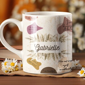 Gepersonaliseerde Affirmatiesmok: Dagelijkse Affirmatiemok, Zelfzorgmok, 11oz Mok, Cadeau voor haar
