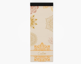 Mandala Blumen Yogamatte: Individuell bedrucktes Yoga Geschenk