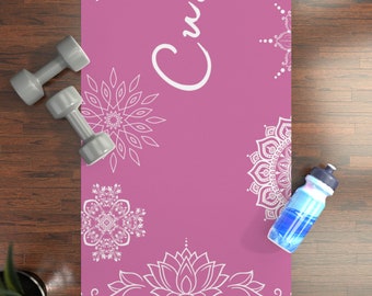 Mandala Yogamatte: Personalisierter Text & Farbe