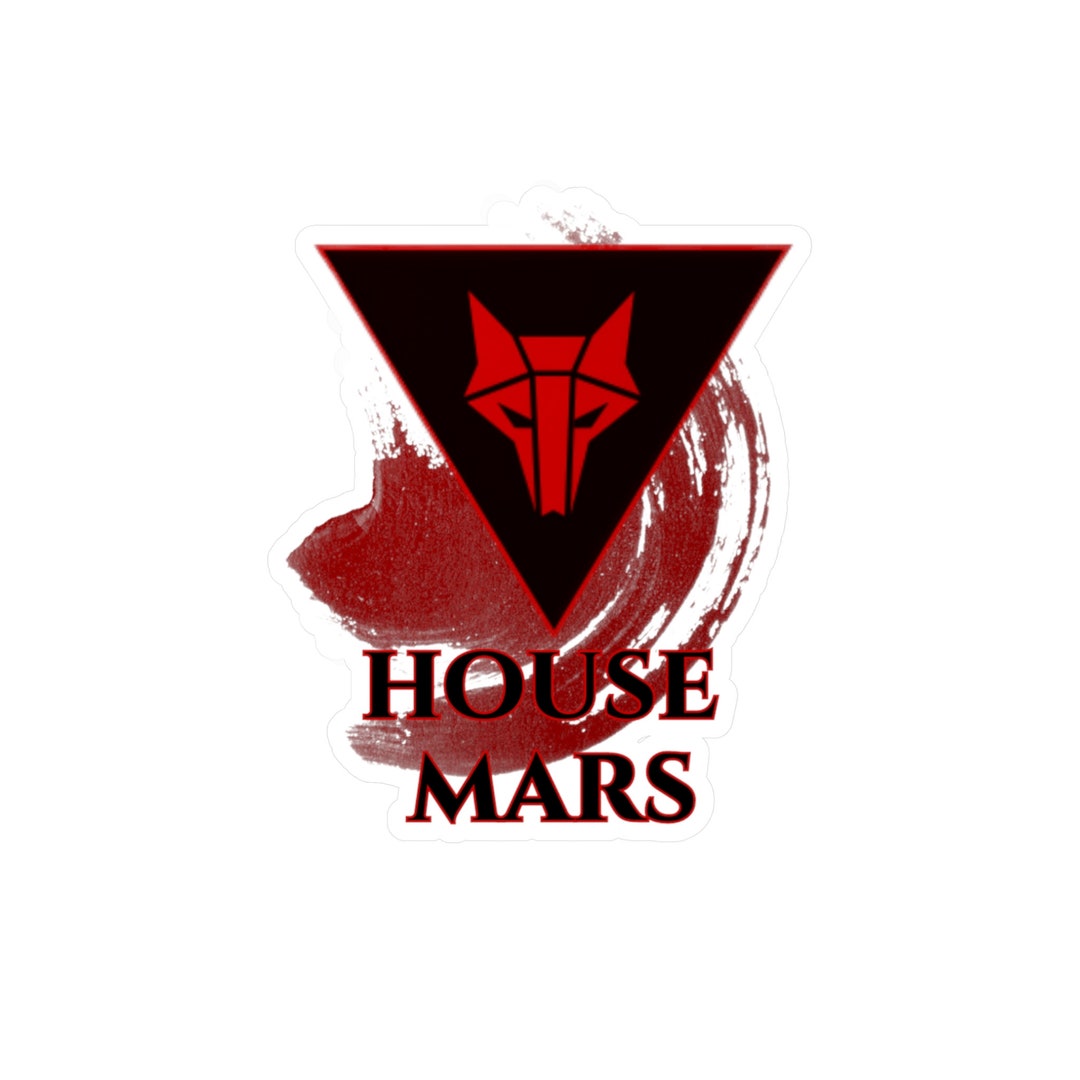 House Mars Sigil Red Rising Inspired Vinyl Decal Etsy