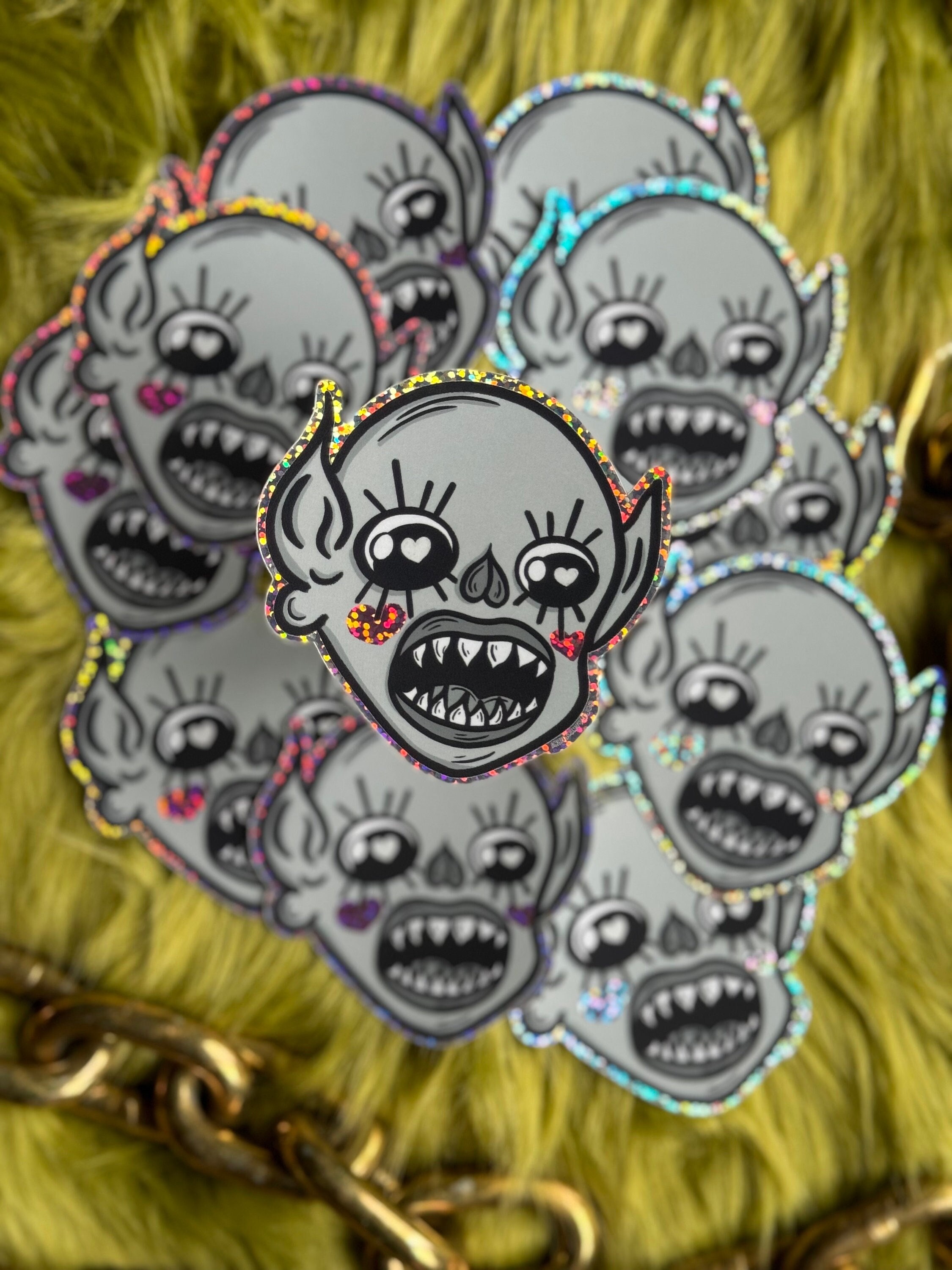 Bat Boy Sticker Holographic Bat Boy Sticker - Etsy