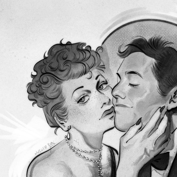 Lucille Ball and Desi Arnaz Art Print