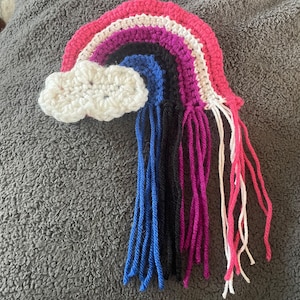 Genderfluid Flag Colors Crochet Rainbow