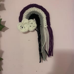 Asexual/Demisexual Pride Flag Crochet Rainbow