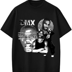 T-shirt Officiel DMX 'Bootleg Red' - Noir - Taille DMXTS04MB - Neuf Avec étiquettes