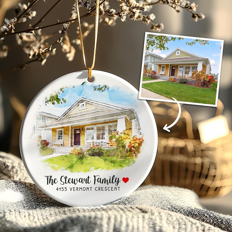 Custom House Ornament - Etsy