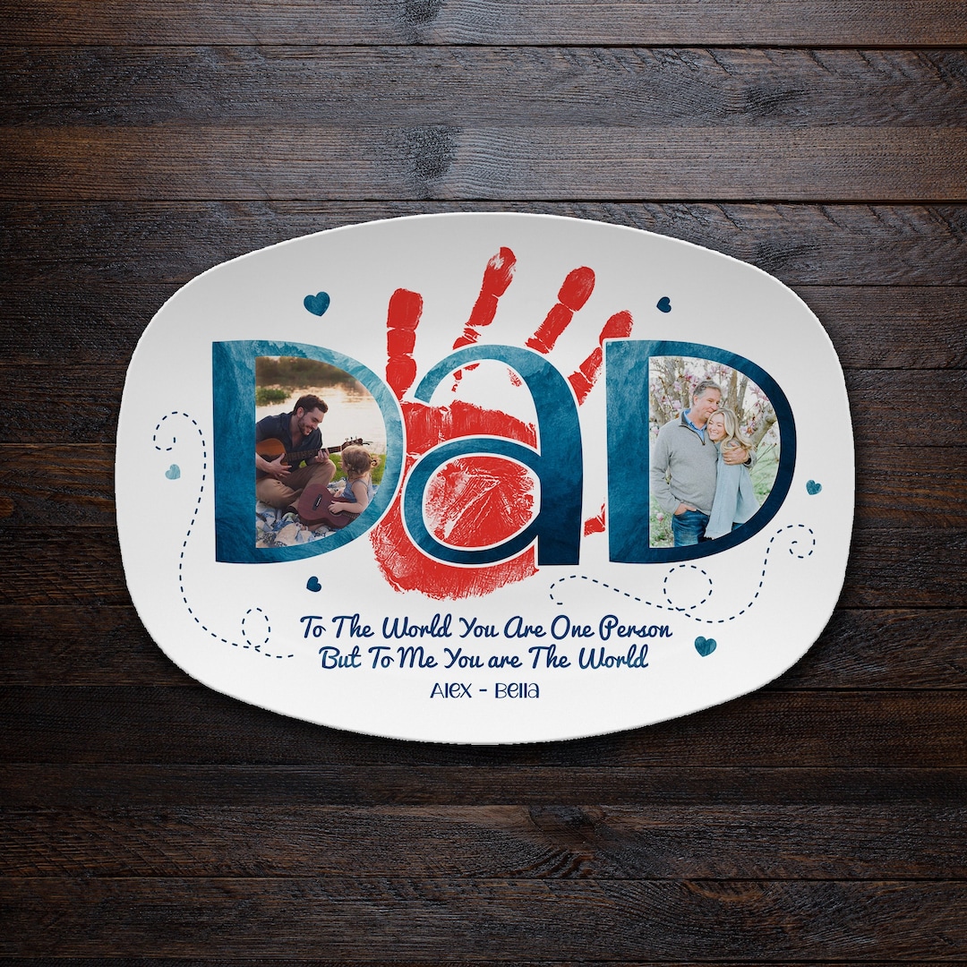 My Dad Is The Best Cook - Family Personalized Custom Platter - Father's Day, Birthday Gift For Dad