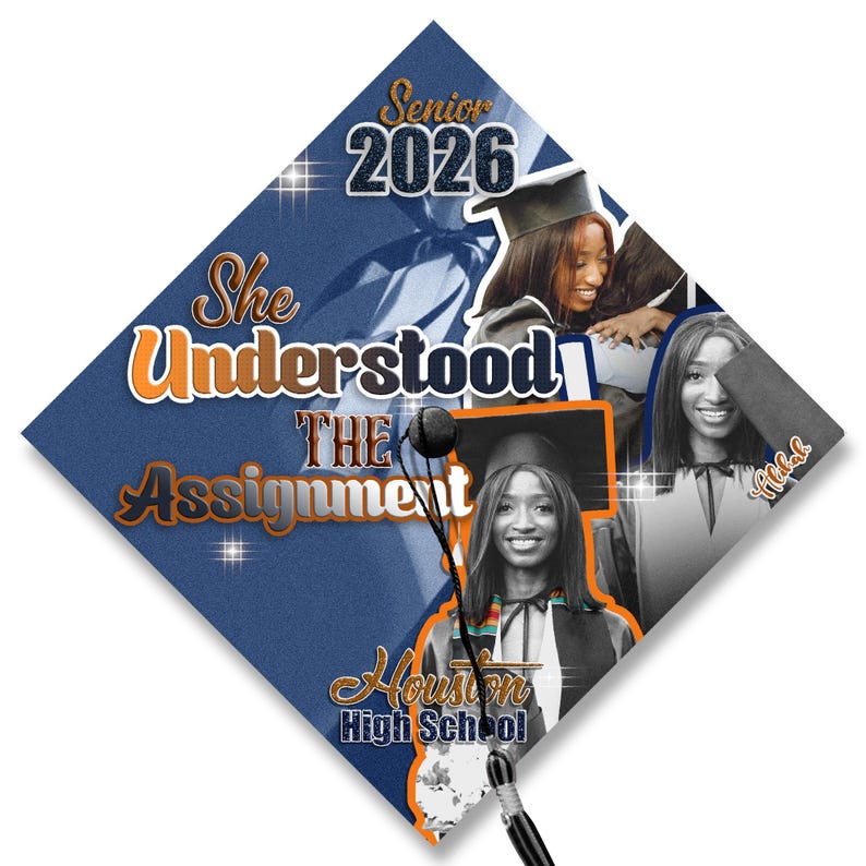 Custom Senior Graduation Cap Topper, High School Grad Cap Topper ...