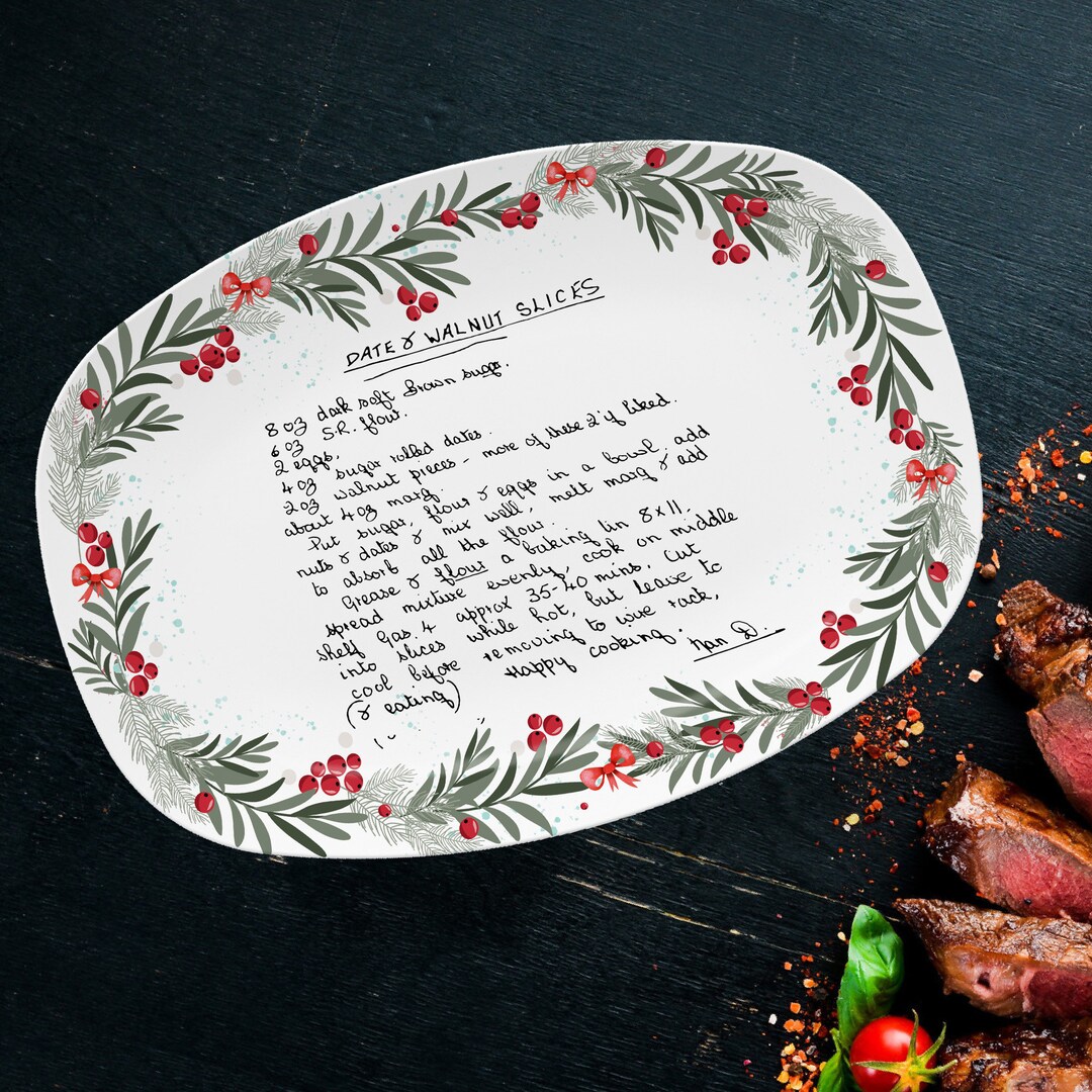 Custom Platter - Personalized Christmas Birthday Gifts For Mom, Grandma - Love Served Here main image 1