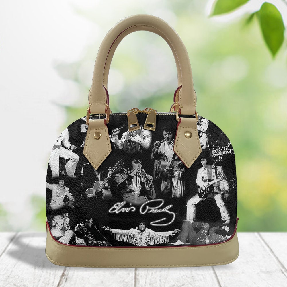 Elvis Presley Leather Shell Bag, Elvis Presley Handbag, Elvis Presley Bag