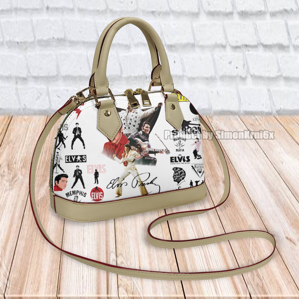 Elvis Presley Leather Shell Bag, Elvis Presley Handbag, Elvis Presley Bag