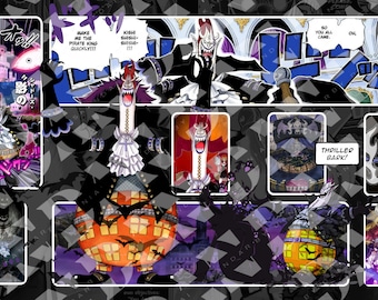 ゲッコー・モリア＆ペローナ ワンピースTCGプレイマット：スリラー