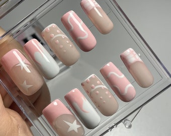 Pink Y2k Press On Nails