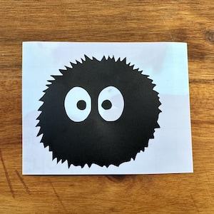 Soot Sprite Vinyl Decal, Spirited Away Sticker, Studio Ghibli Film, My Neighbor Totoro