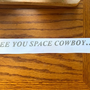 Adesivo Cowboy Bebop, See you space cowboy, adesivo anime, adesivo per laptop, bottiglia d'acqua, anime vintage
