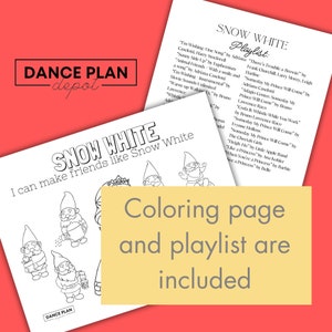 Snow White Dance Class Lesson Plan Etsy