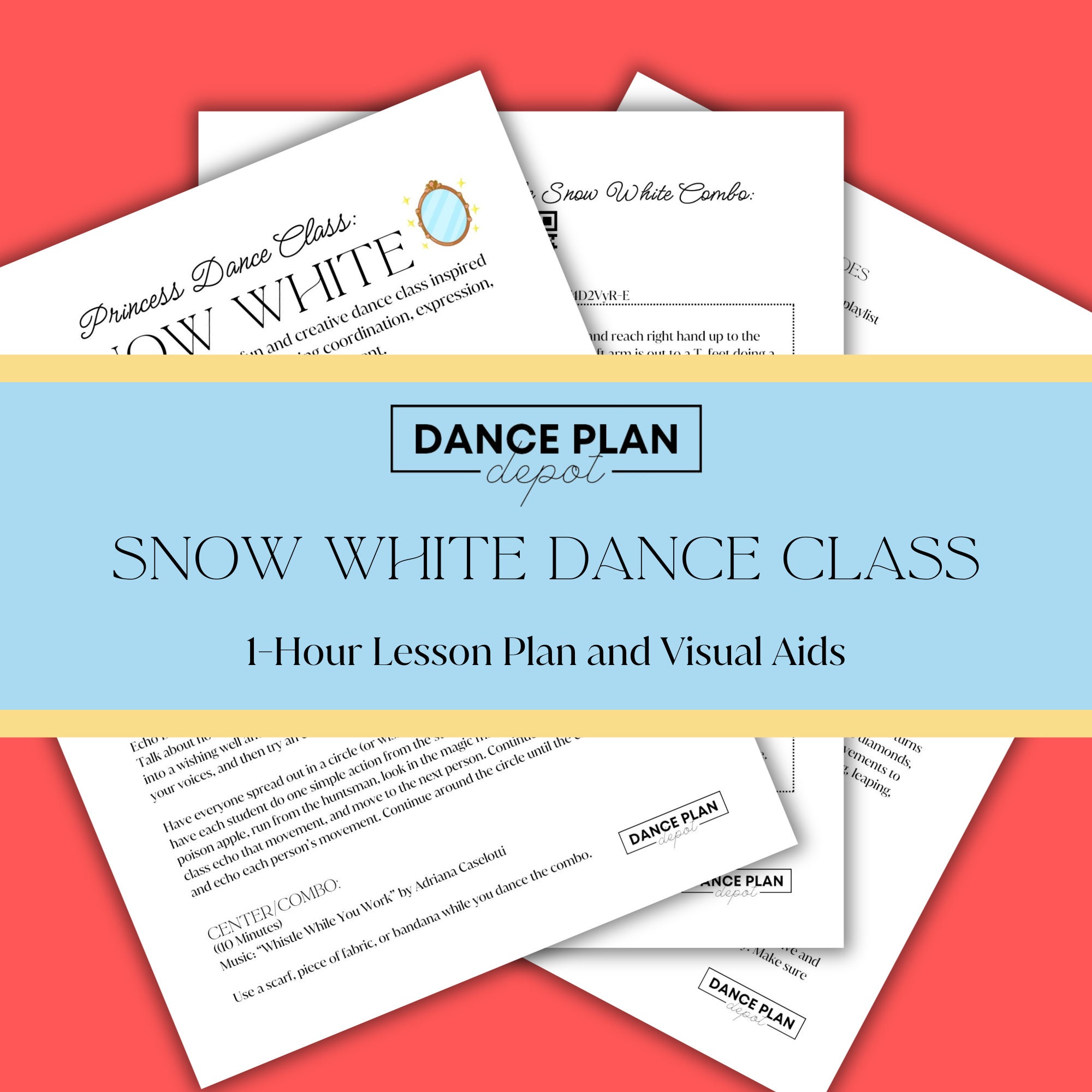 Snow White Dance Class Lesson Plan Etsy